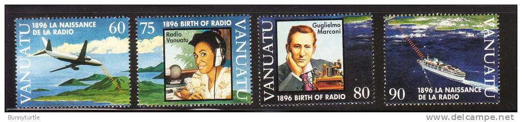 Vanuatu 1996 Radio Centenary Airplane MNH - Vanuatu (1980-...)