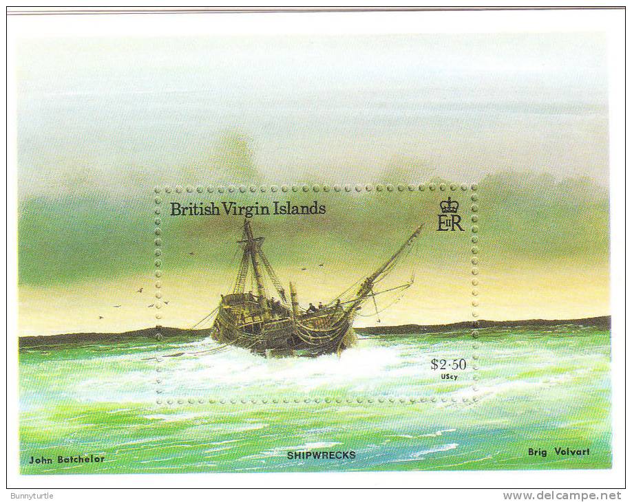 Virgin Islands 1987 Shipwrecks S/S MNH - Britse Maagdeneilanden