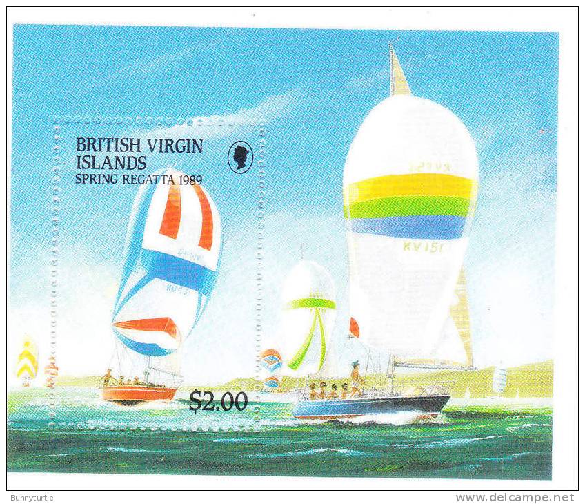 Virgin Islands 1989 Spring Regatta Yatch Ship S/S MNH - Iles Vièrges Britanniques