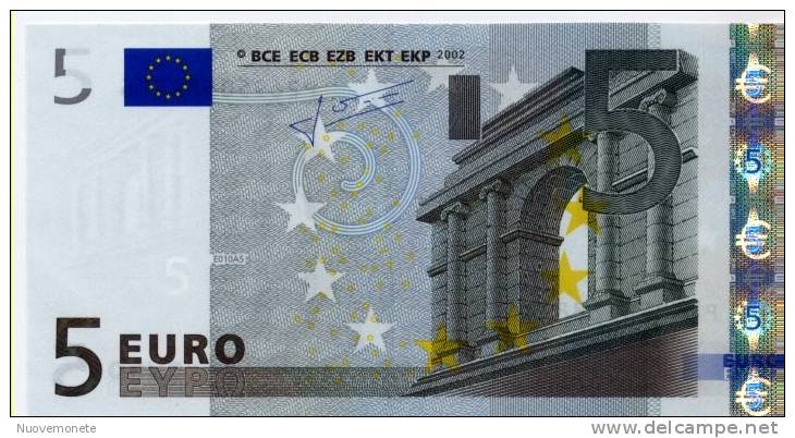 5 EURO TRICHET P OLANDA E010.. RARA FDS/UNC - 5 Euro