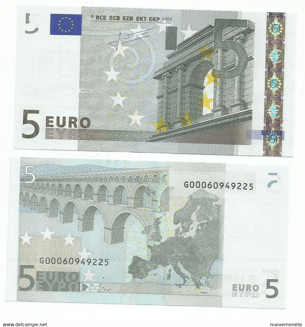5 EURO TRICHET G CIPRO E009.. RARA  FDS/UNC - 5 Euro