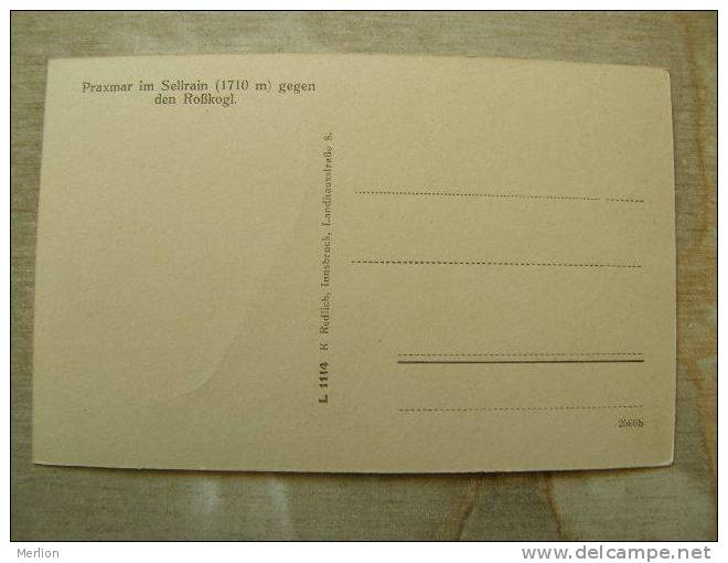 Austria   -   Praxmar Im Sellraintal  -Tirol   1920's   D91599 - Altri & Non Classificati