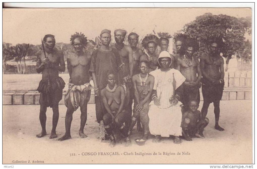 210te-Congo Francese-Congo Francais-French Congo-Chefs Indigènes-Premier Indigeno-Indigenous Leaders-1906 - Congo Francese