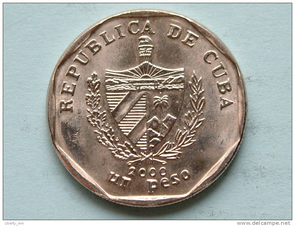 2000 - UN PESO / KM 579.2 ( Uncleaned Coin / For Grade, Please See Photo ) !! - Kuba