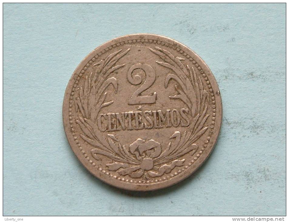 1909 A - 2 CENTESIMOS / KM 20 ( Uncleaned Coin / For Grade, Please See Photo ) !! - Uruguay