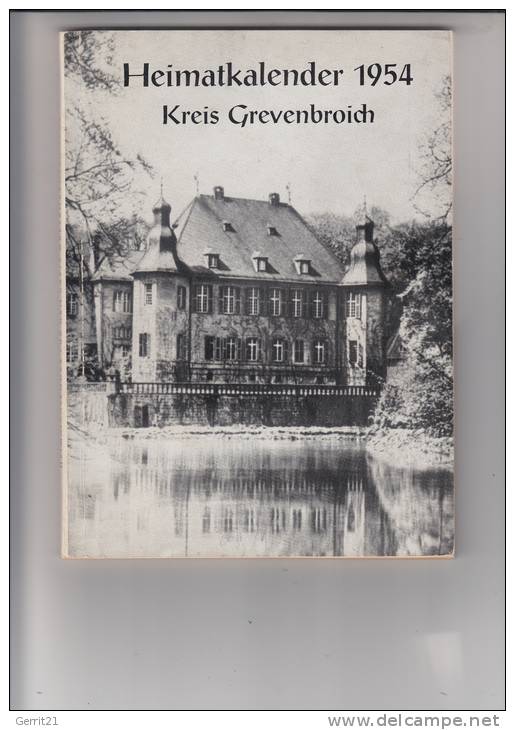 4048 GREVENBROICH, Heimatkalender 1954 Kreis Grevenbroich, Inhalt Gut Erhalten, Einband Mim. Berieben - Grevenbroich