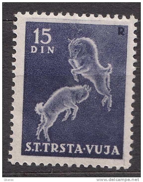 Italy Trieste Zone B STT Vujna 1950 Mi#42, Sassone#29 Key Stamp, Mint Never Hinged - Neufs