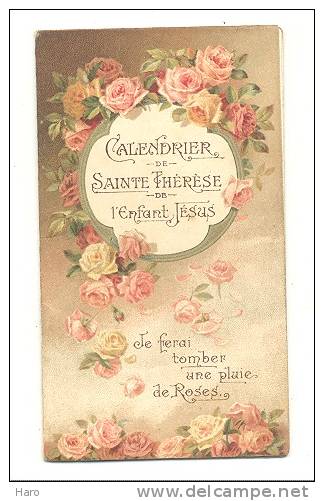 Religion - Calendrier De Sainte Thérèse De L'Enfant Jésus  1927 - Petit Format : 1921-40