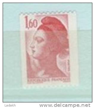 TIMBRES**  ROULETTE LIBERTE DELACROIX  1.60 # N° 2192a # N° ROUGE 140 - Coil Stamps