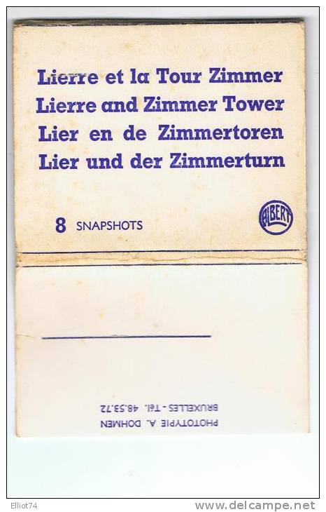 LIER - LIERRE - En De Zimmertoren - Et La Tour Zimmer (Dépliant De 8 Cartes 9,5 X 7,5) - Lier