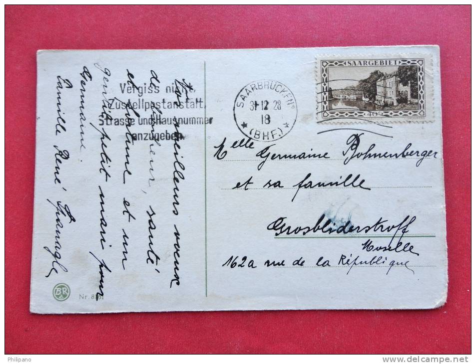 Bonne Annee- Saargebiet  Stamp With Cancel- -  - - -ref  781 - Altri & Non Classificati