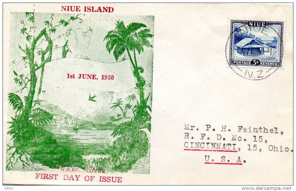 Niue 1950 FDC - Niue