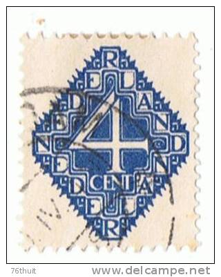1923 - NEDERLAND Pays-Bas - Oblitéré Avec Charnière - Yvert Et Tellier N°110 - Usati