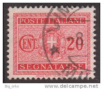 Italia Regno - Segnatasse: 20 C. Carminio - 1934 - Taxe