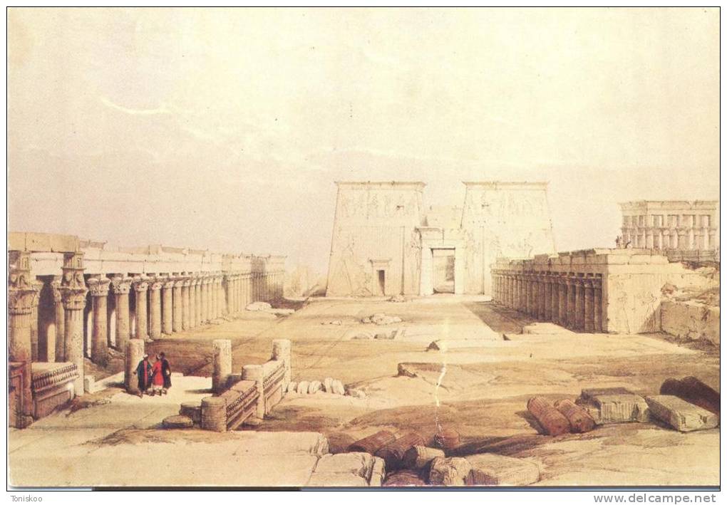 Temple Of Philae Nubia By David Roberts 1839 - Aswan