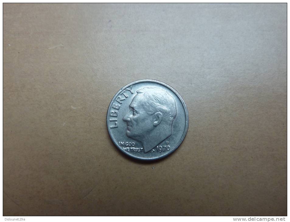 Pièce "ONE DIME" USA 1970 - D - 1946-...: Roosevelt