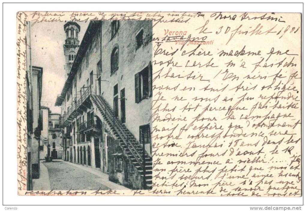 10551    VERONA   VIA  MAZZANTI   1901 - Altri & Non Classificati