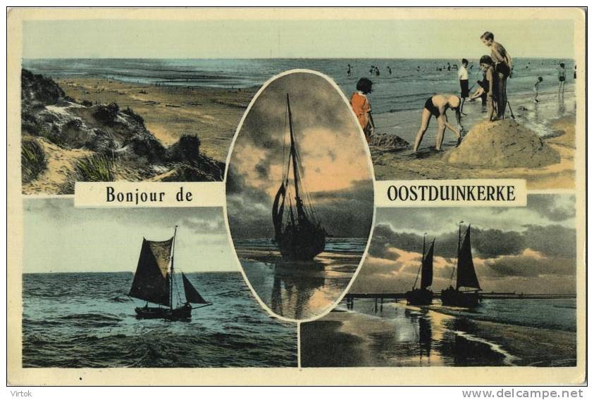 Oostduinkekre :  Bonjour De  ( Ecrit Avec Timbre ) - Oostduinkerke