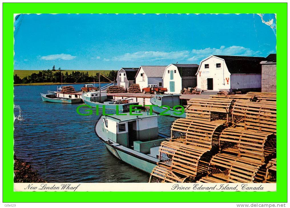 NEW LONDON HARBOUR, PEI - ANIMATED - WHARF - TRAVEL IN 1988 - - Other & Unclassified