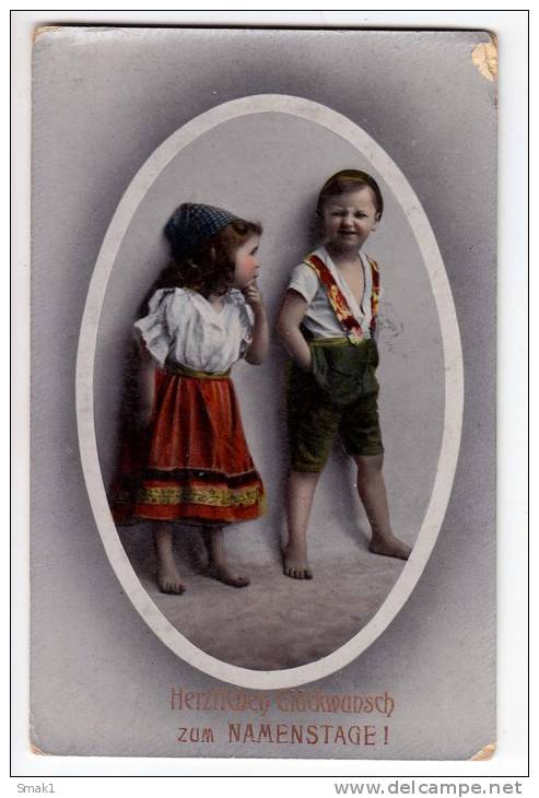 PHOTOGRAPHS CHILDREN A BOY AND GIRL L&P Nr. 3882 OLD POSTCARD - Photographs