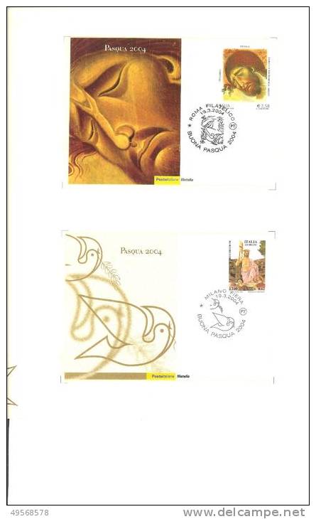 FOLDER FILATELICO ITALIA 2004 - PASQUA 2004 - - Presentation Packs