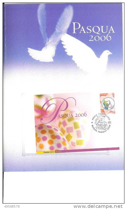 FOLDER FILATELICO ITALIA 2006 - PASQUA 2006 - - Presentation Packs