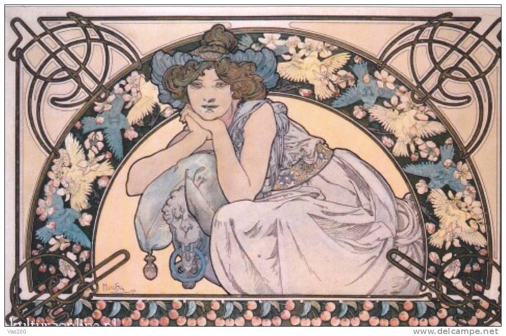 ALPHONSE MUCHA POSTCARD UNUSED. - Mucha, Alphonse