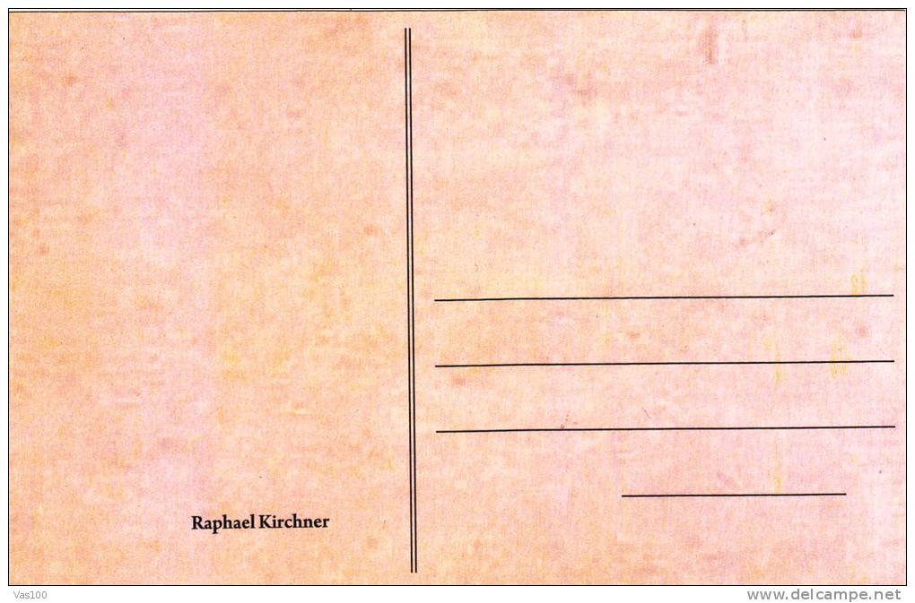 RAPHAEL KIRCHNER POSTCARD UNUSED. - Kirchner, Raphael