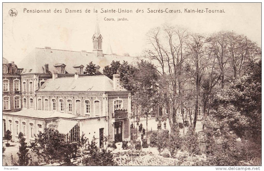 SIRAULT- Collège Du Roi-Christ "Cour De Récréation" - Superbe Carte Animée - Saint-Ghislain