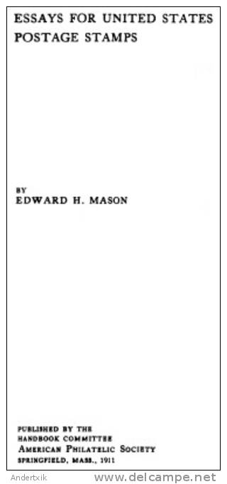 EBook: "Essays For USA Postage Stamps" By Mason - Other & Unclassified