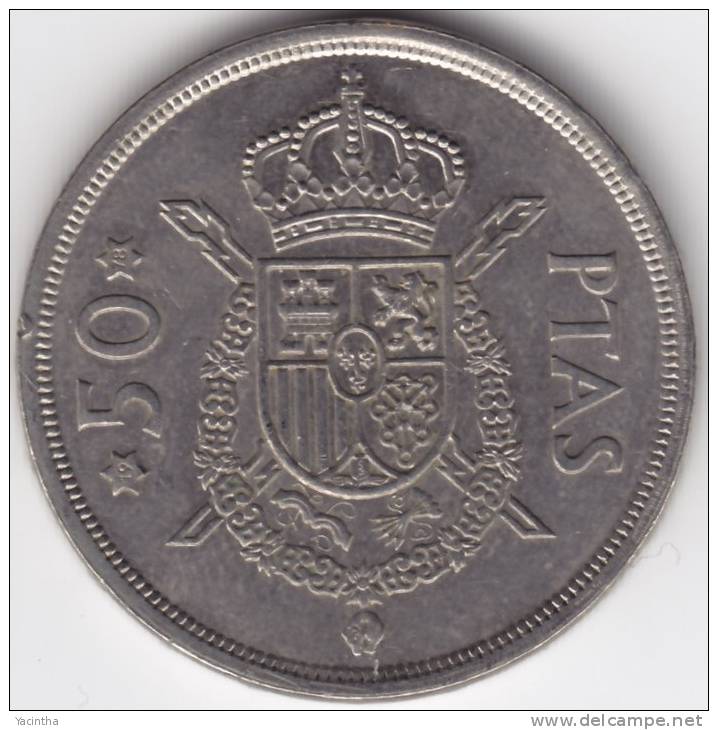 @Y@   SPanje  50 Peseta  1975  AUNC         (C399) - 50 Pesetas