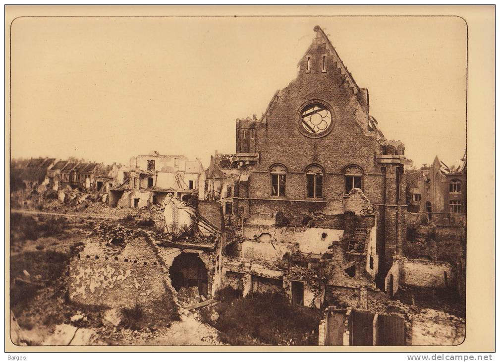 Planche Du Service Photographique Armée Belge Guerre 14-18 WW1 Ruine De Nieuport - Andere & Zonder Classificatie