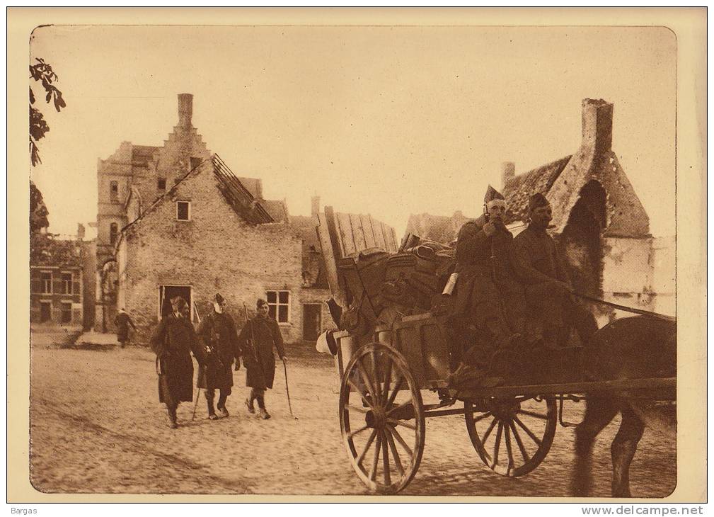 Planche Du Service Photographique Armée Belge Guerre 14-18 WW1 Militaire Ruine De Loo - Autres & Non Classés