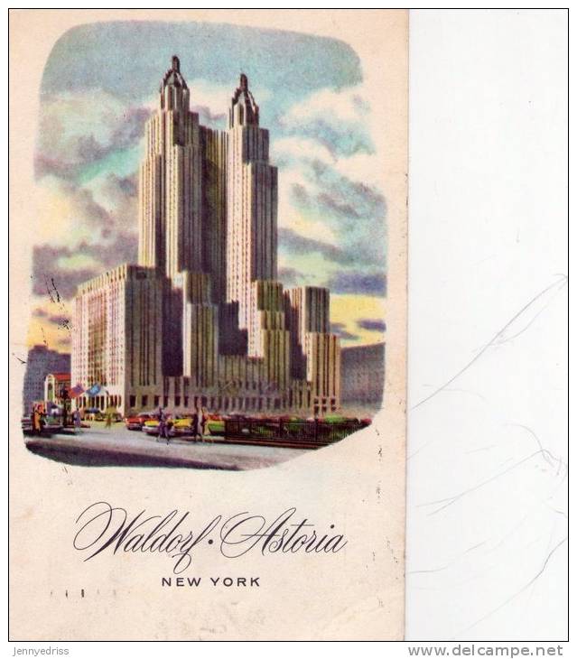 NEW   YORK , Hotel  Waldorf  Astoria - Andere Monumenten & Gebouwen