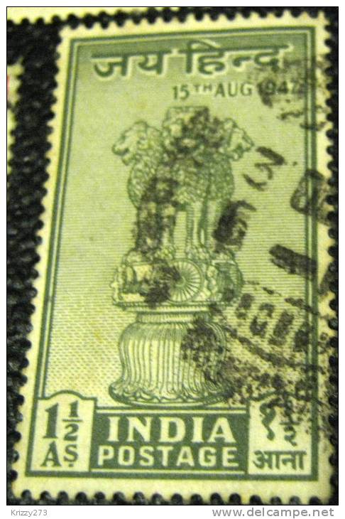 India 1947 Asokan Capital 1.5a - Used - Gebruikt