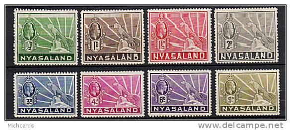 NYASALAND 1934-38 - George V - Felin Leopard - Serie Neuve Avec Charniere (Yvert 43/50) - Nyassaland (1907-1953)