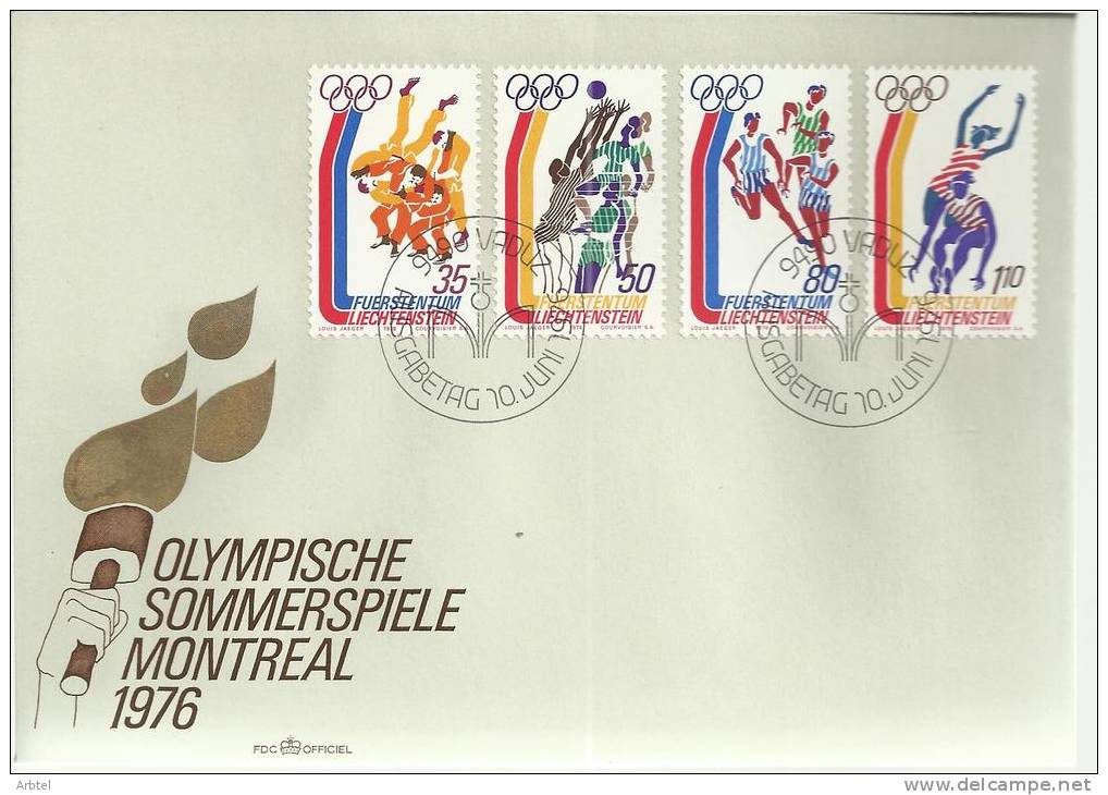 LIECHTENSTEIN SPD JUEGOS OLIMPICOS MONTREAL 1976 OLIMPIADAS DEPORTE - Verano 1976: Montréal