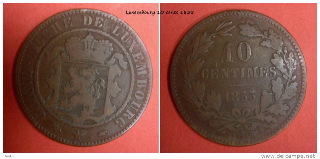 LUXEMBOURG - 10 Cents 1855 - Luxemburg