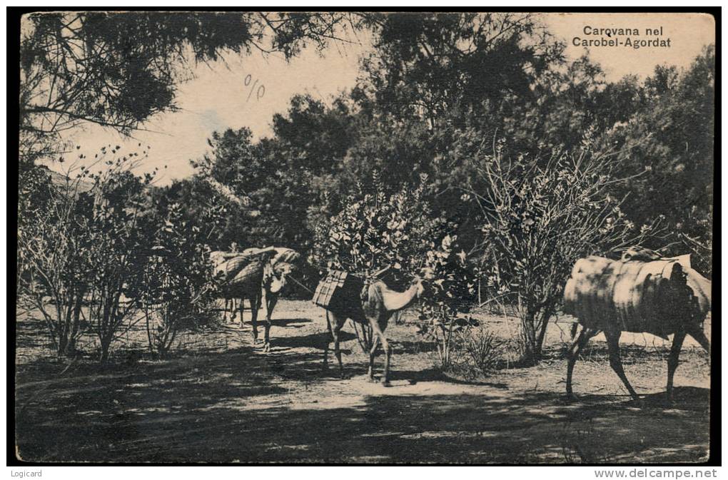 ERITREA CAROVANA NEL CAROBEL-AGORDAT 1909 - Erythrée