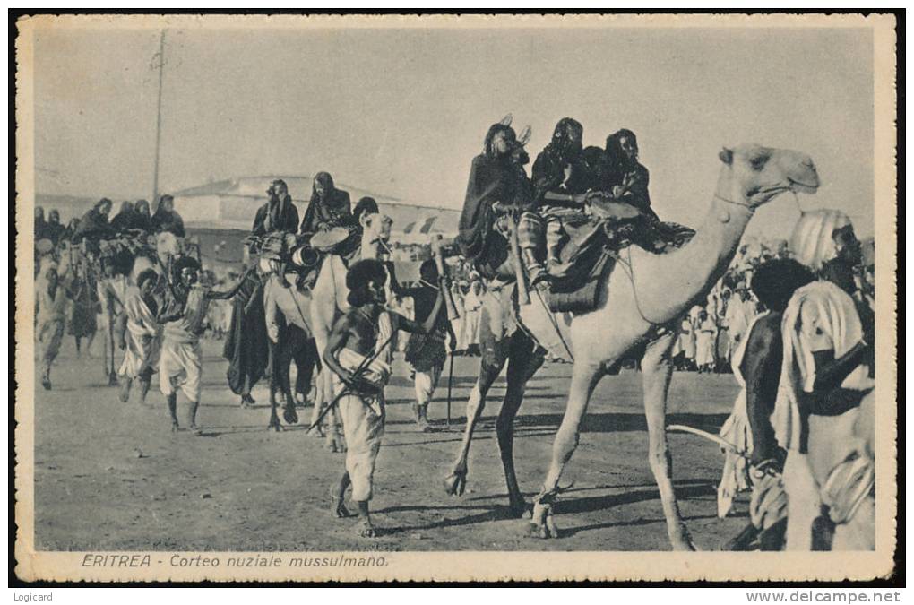 ERITREA CORTEO NUZIALE MUSSULMANO BELLA AFFRANCATURA POSTA MILITARE 1936 - Erythrée