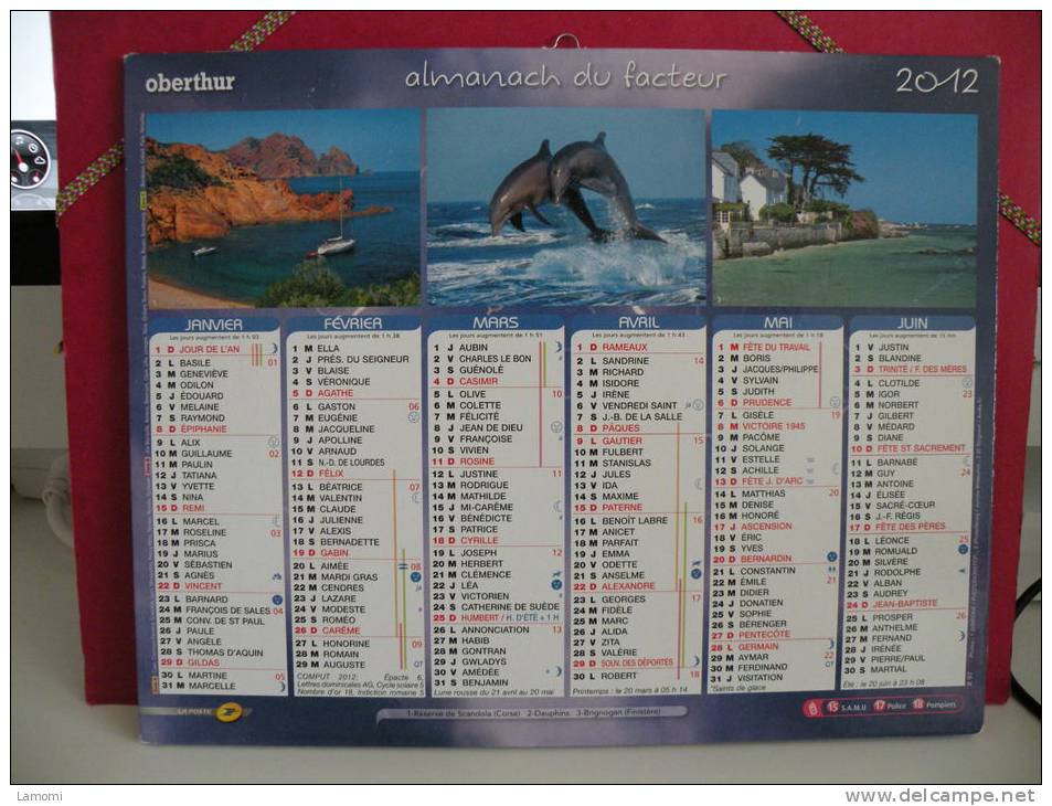 Paysages - Calendrier Almanach Du Facteur - Oberthur 2012 - Grand Format : 2001-...