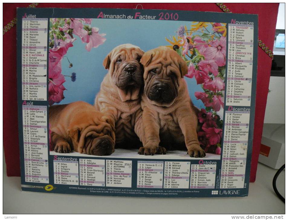 Les Chiens- Calendrier Almanach Du Facteur - Lavigne 2012 - Grand Format : 2001-...