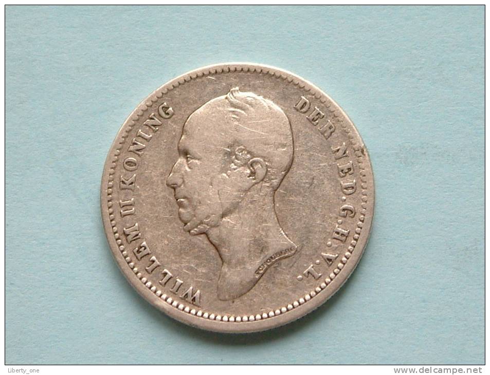 1848 ( Dot After Date ) - 25 CENTS / KM 76 ( Uncleaned Coin / For Grade, Please See Photo ) !! - 1840-1849: Willem II.