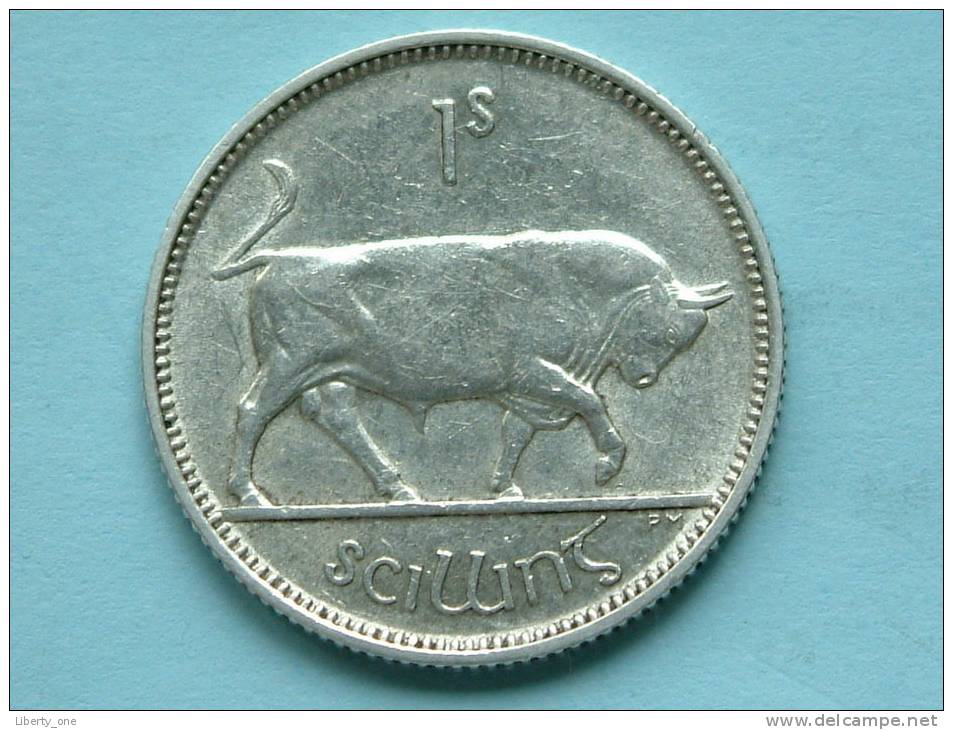 1933 - SHILLING / KM 6 ( Uncleaned Coin / For Grade, Please See Photo ) !! - Ireland