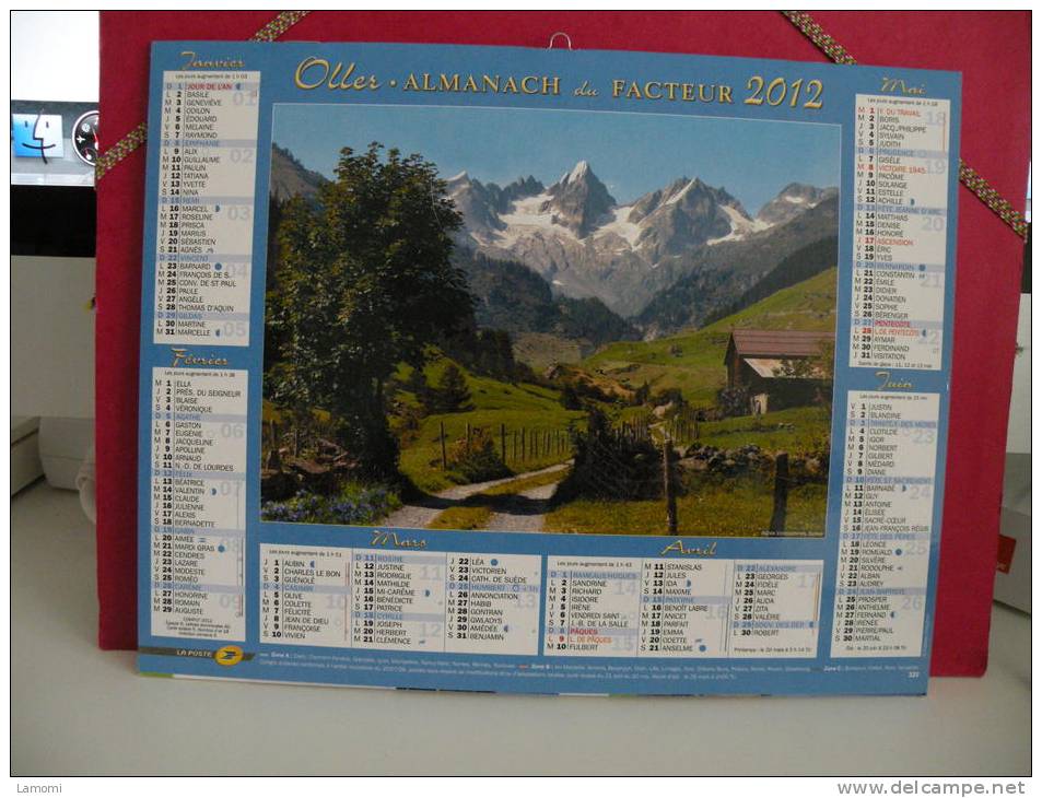 Paysages De Montagne - Calendrier Almanach Du Facteur - Oller 2012 ( Comme Neuf ) - Grand Format : 2001-...