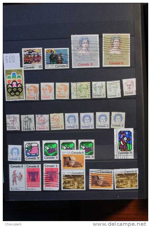 AC128 - Canada - lot + 1900 timbres