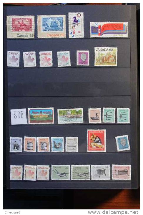 AC128 - Canada - lot + 1900 timbres