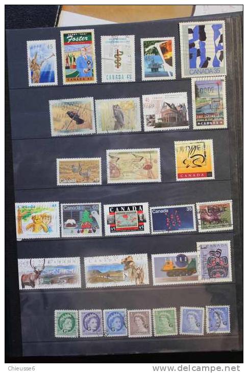 AC128 - Canada - lot + 1900 timbres