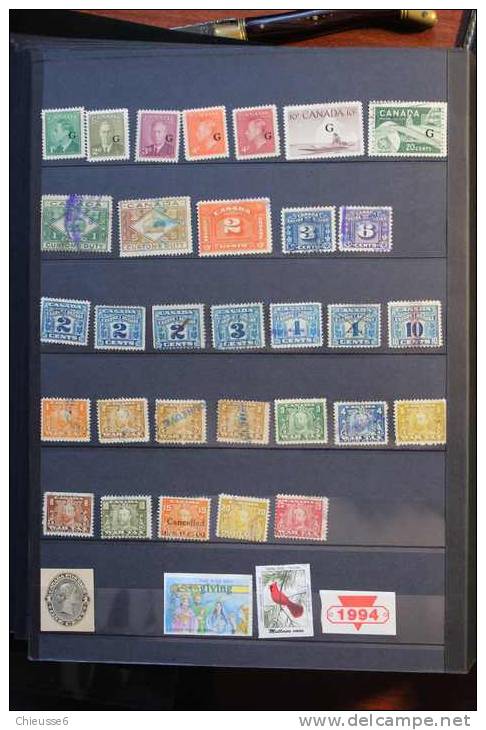 AC128 - Canada - lot + 1900 timbres