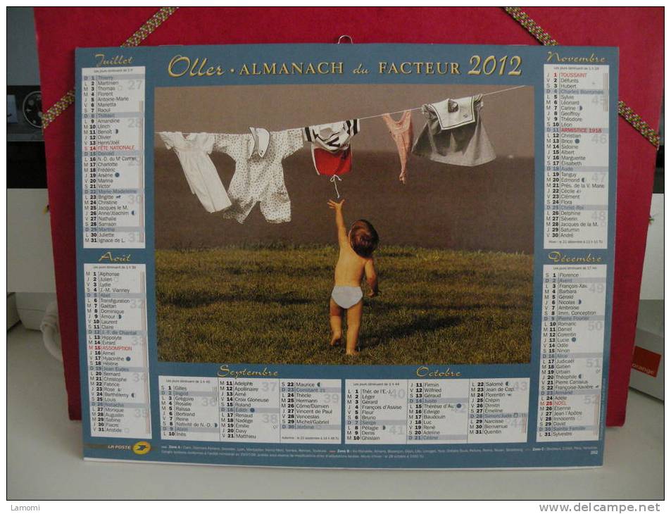 L'Enfant - Calendrier Almanach Du Facteur - Oller 2012 ( Tous Comme Neuf ) - Grand Format : 2001-...